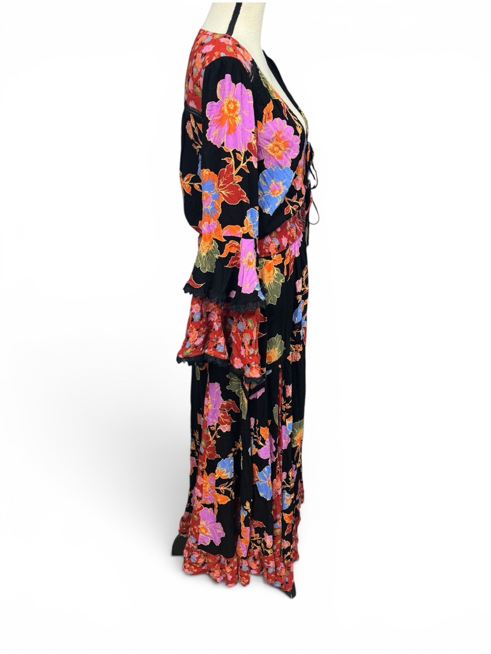 Free People Penny Printed Maxi Bodysuit Dress - Picture 7 of 9